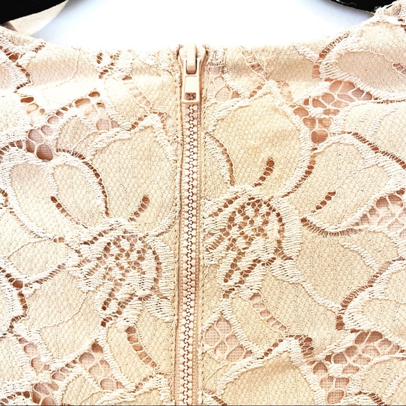 Blush pink floral lace H&M dress - Picture 3 of 7